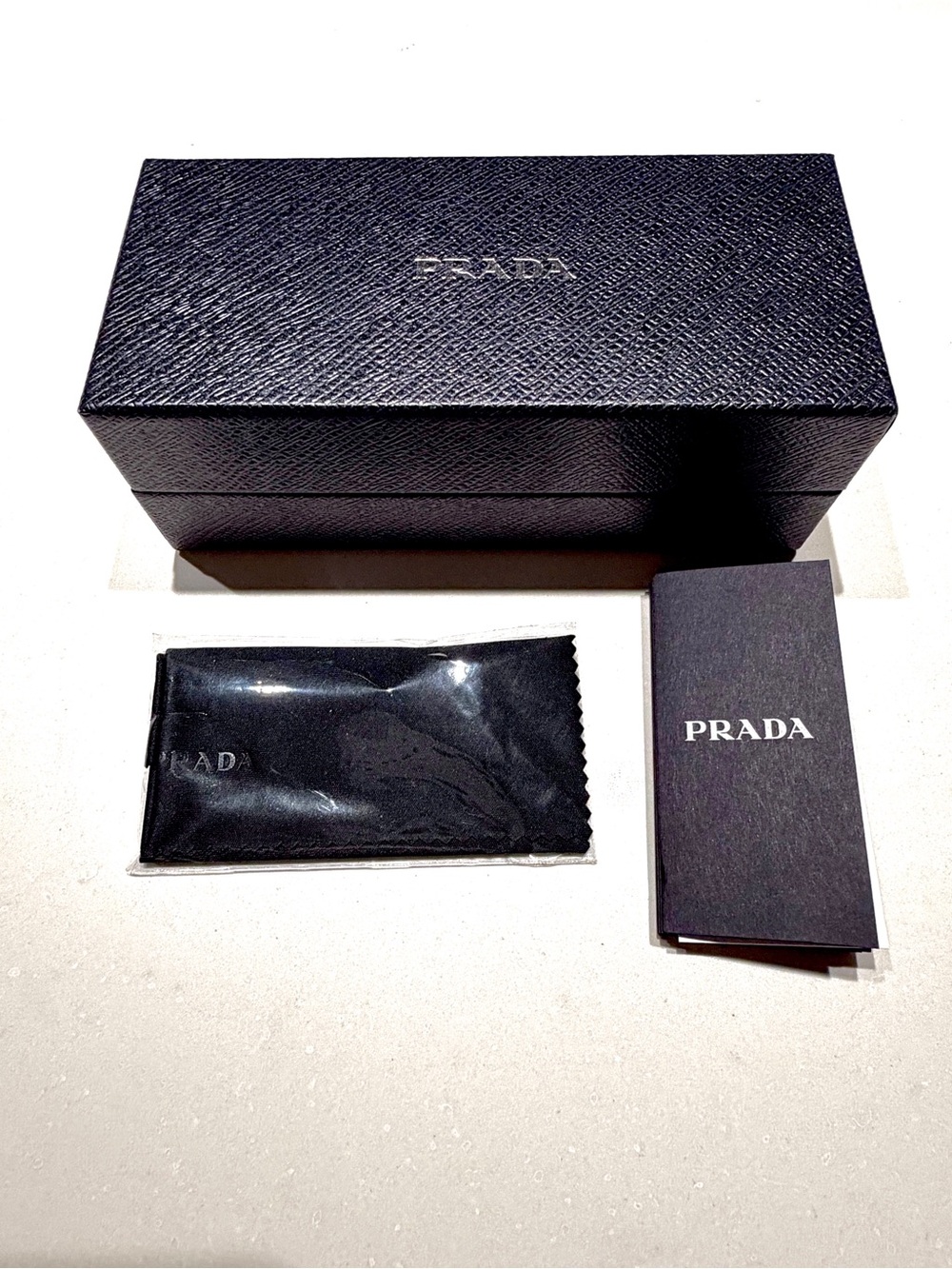Prada Black Empty Glasses Box with Cloth